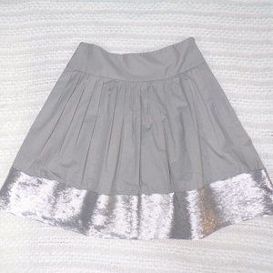 *Theory Gray with Silver Sequin Skirt, Sz 00